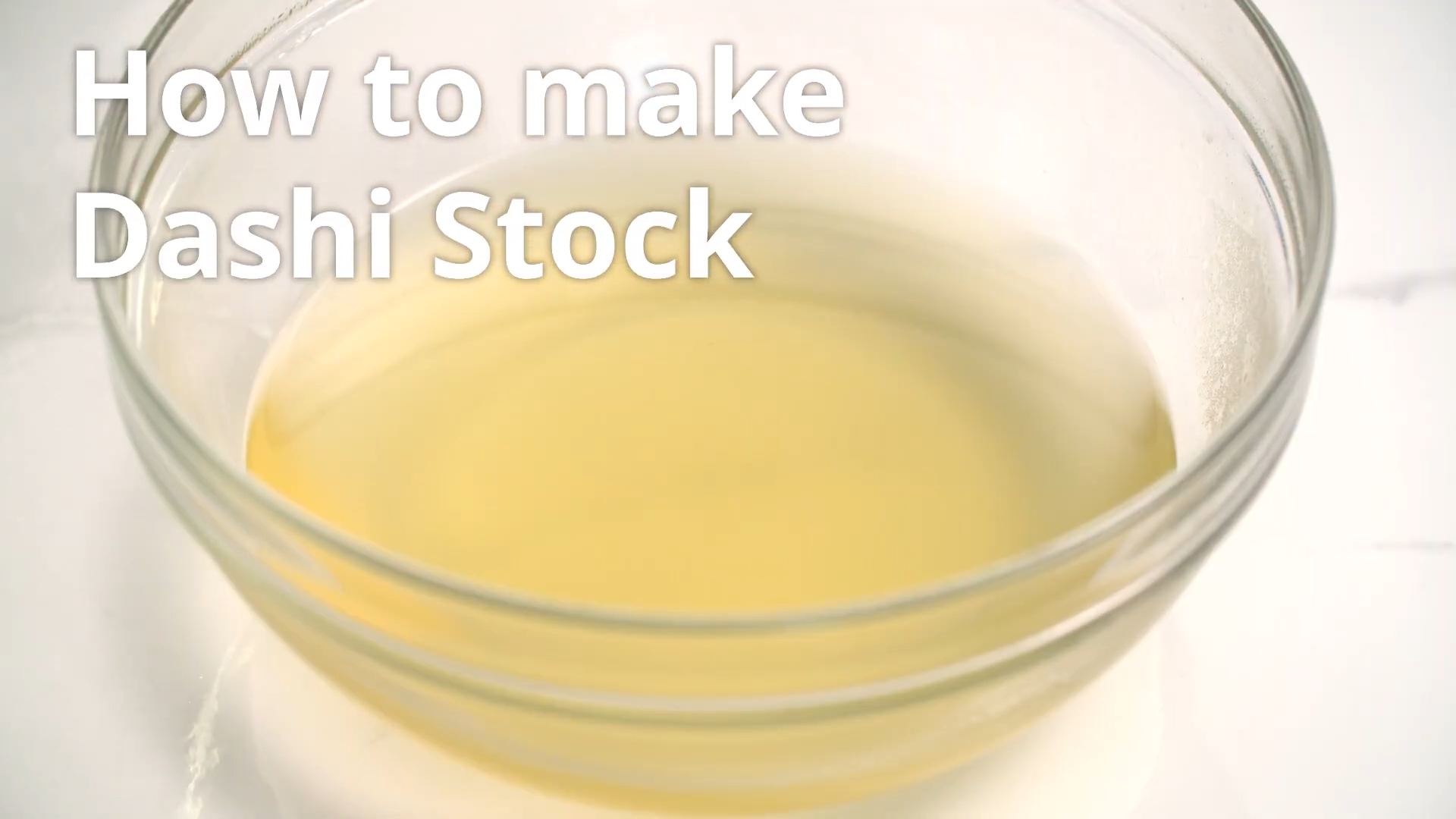 How to make Dashi Stock