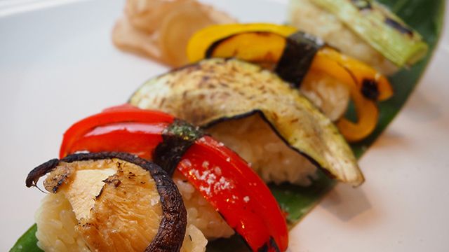 Sushi with Roasted Vegetables