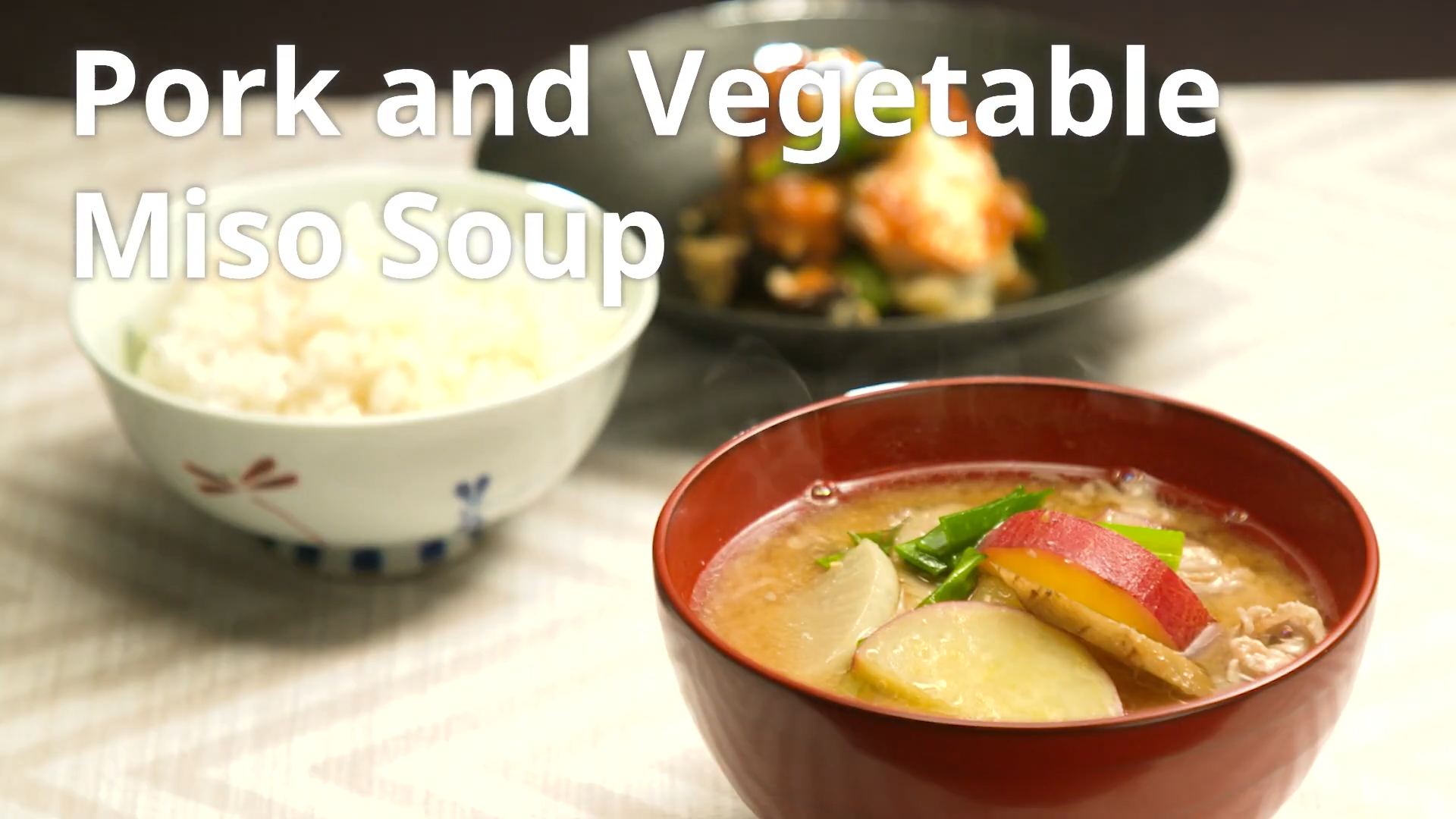 Pork and Vegetable Miso Soup