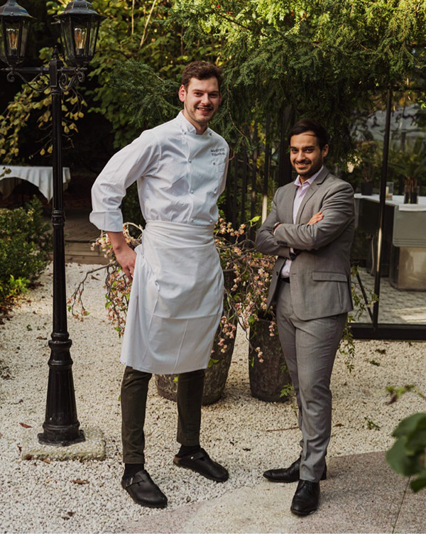 Camille Saint-M'Leux, chef de cuisine<br>Jérémie Chemama, directeur de salle