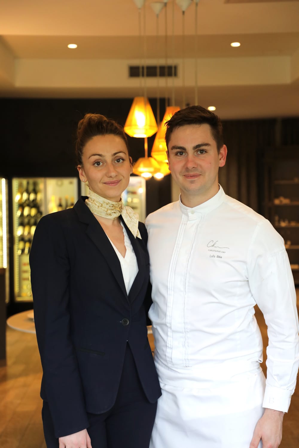 Loïs Bée, associé et chef de cuisine et Chloé Matter, associée et directrice de salle pour le chef Christophe Hay 