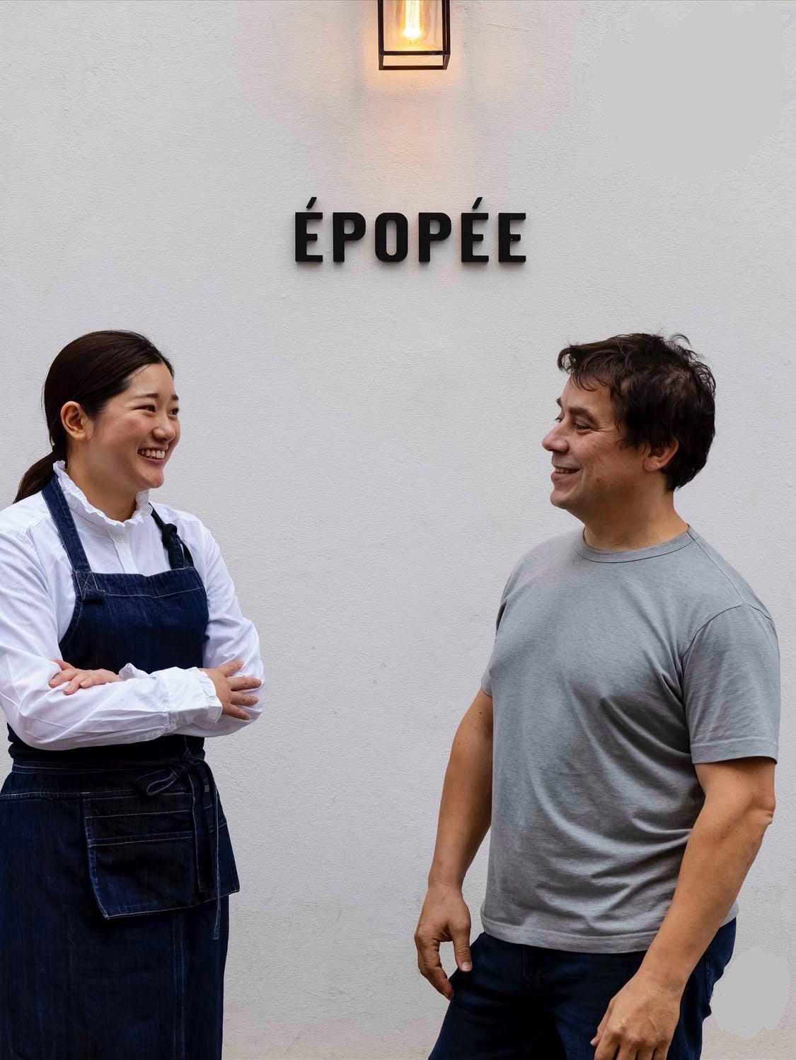 Yurika Kitano, cheffe de cuisine Thomas Legrand, patron(Gérant) / sommelier