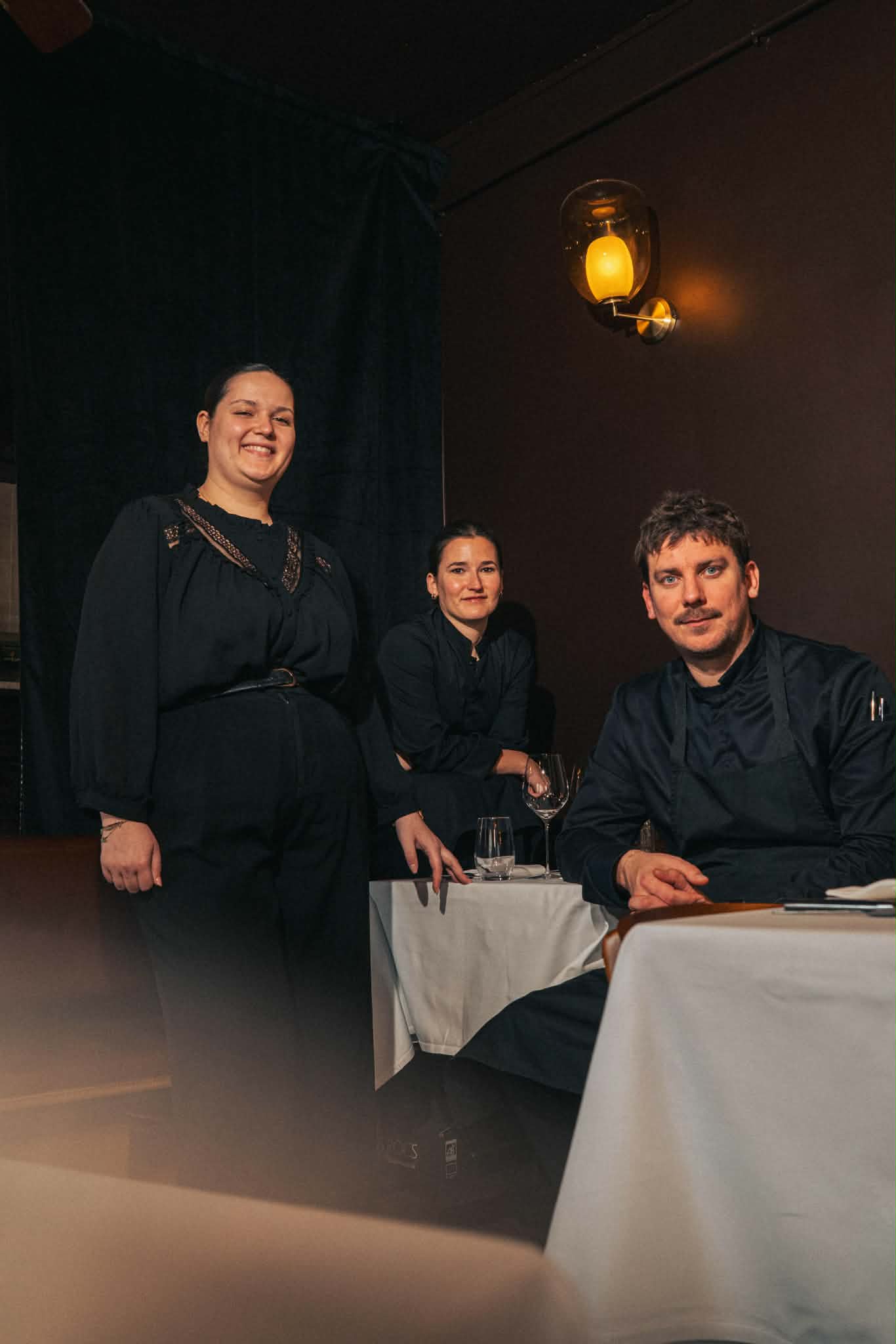 Philippine Jaillet et Charles Neyers, chefs-fondateurs Camille Brelurut, sommelière