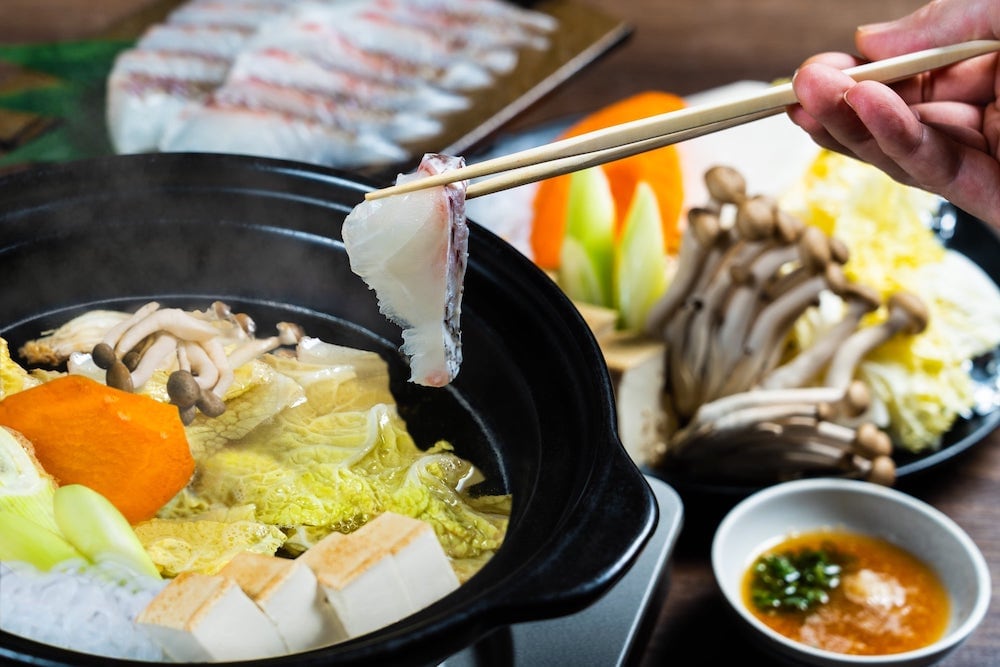 Sea bream Shabu-shabu (hotpot)