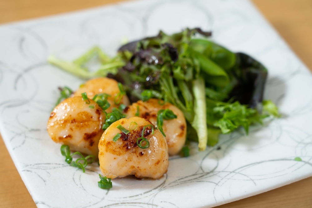Seared Scallops with Butter Soy Sauce