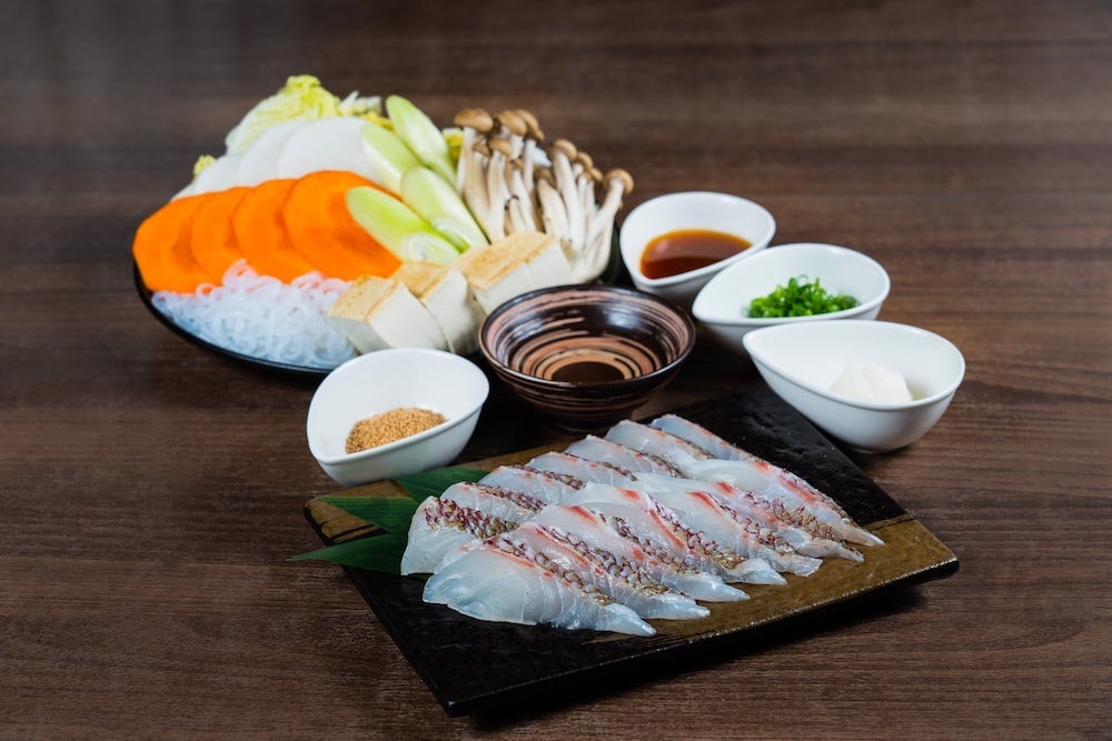 Sea bream Shabu-shabu (hotpot)