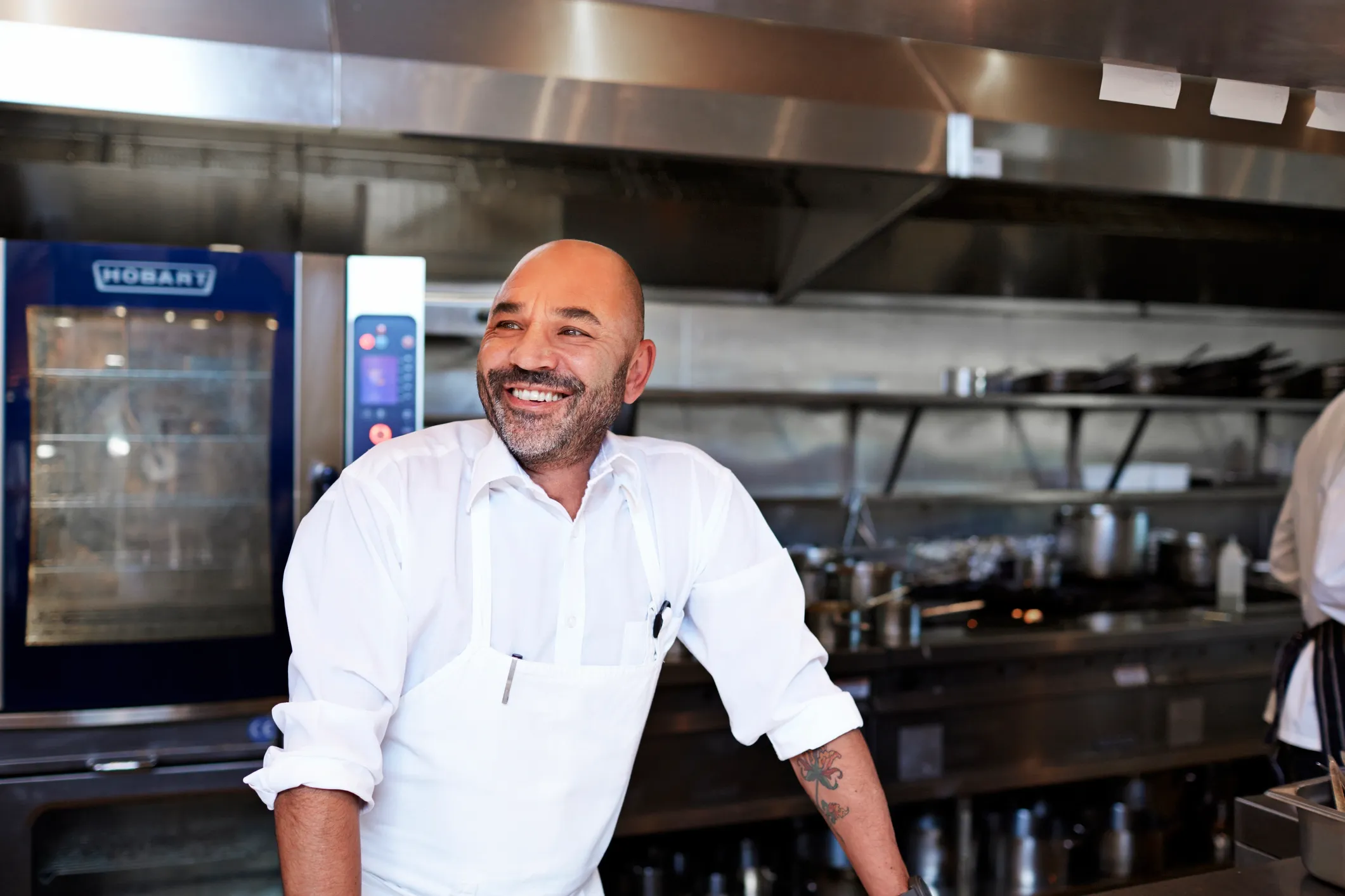 Chef preparing a dish