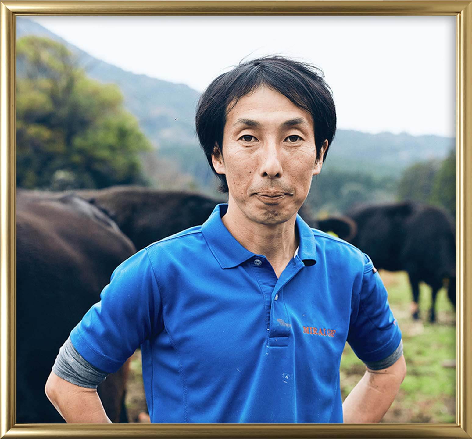 From the Japanese Wagyu Beef Production Area Die Arbeit mit reinrassigen japanischen Wagyu-Rindern